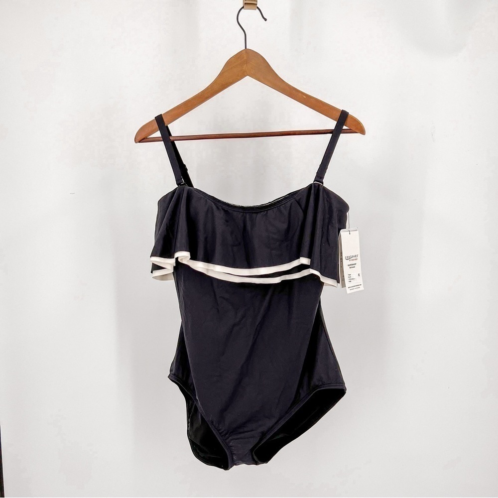 Contours Ruffled Strapless Tummy-Control One-Piece Swimsuit - Picture 3 of 16